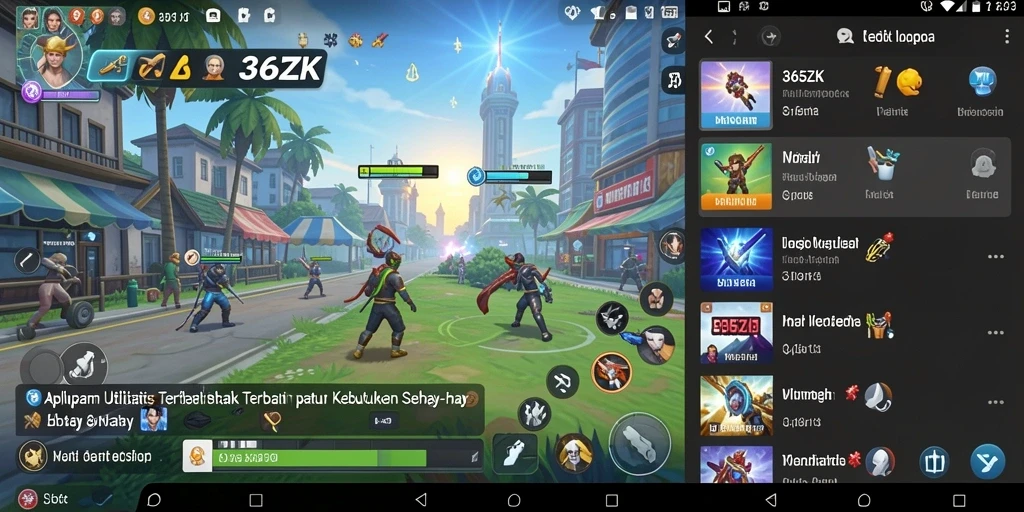 Tampilan antarmuka 365ZK yang sederhana dan menarik untuk pengguna.