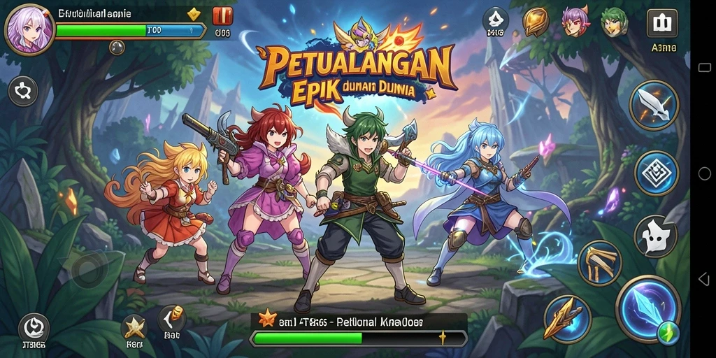 Gameplay menawan dari AT866 dengan karakter Anime yang unik.