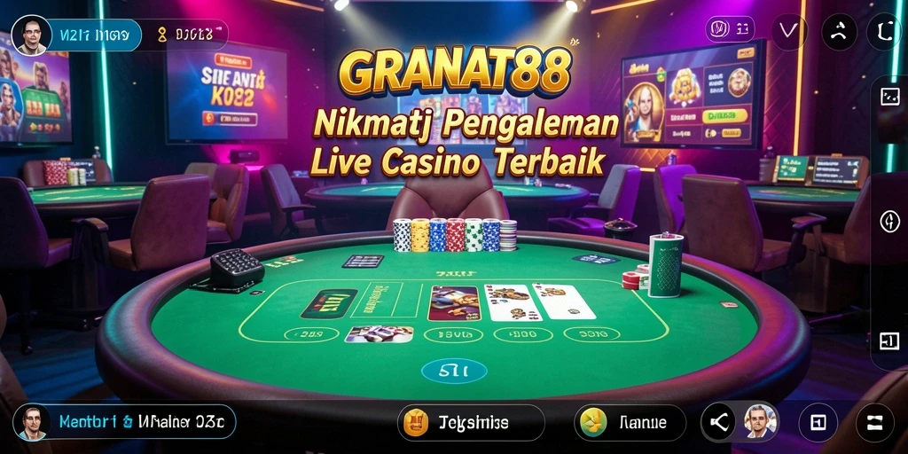 Tampilan gameplay Live Casino yang menarik di GRANAT88.