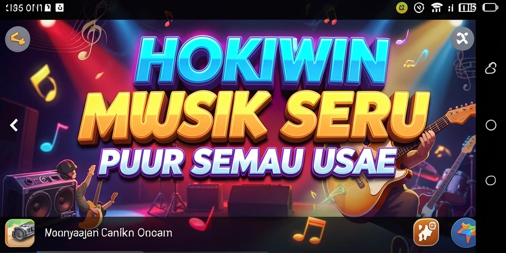 Tampilan gameplay HOKIWIN yang seru dengan berbagai pilihan lagu.
