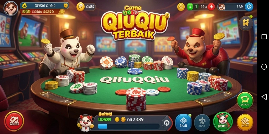 Tampilan gameplay IDR89 yang menarik saat bermain QiuQiu.