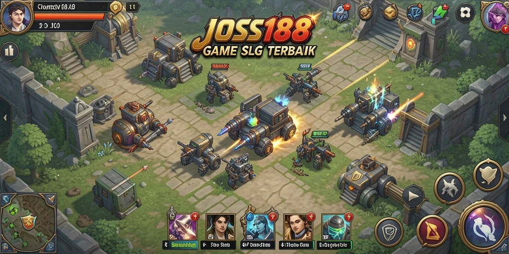 Tampilan gameplay SLG yang menarik di JOSS188.