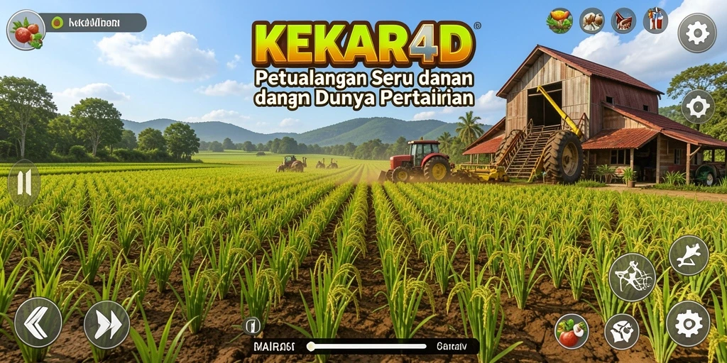 Gameplay KEKAR4D menunjukkan kegiatan bertani yang menyenangkan dan interaktif.