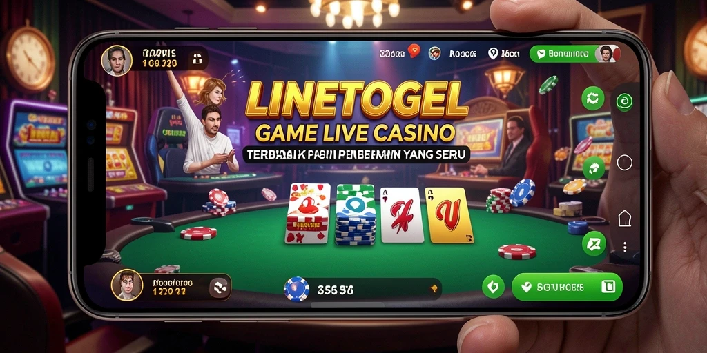 Tampilan gameplay Live Casino yang seru dan menarik di LINETOGEL.