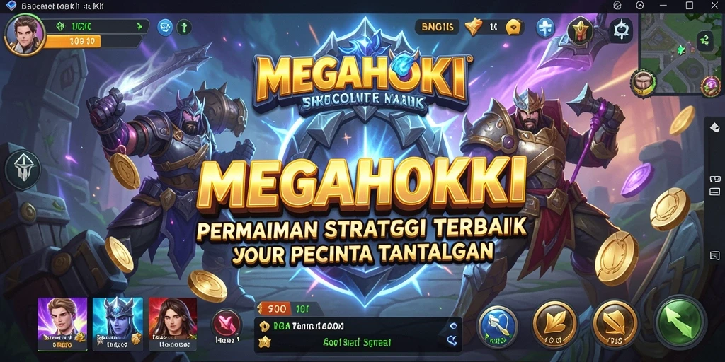 Tampilan gameplay strategi yang seru di MEGAHOKI