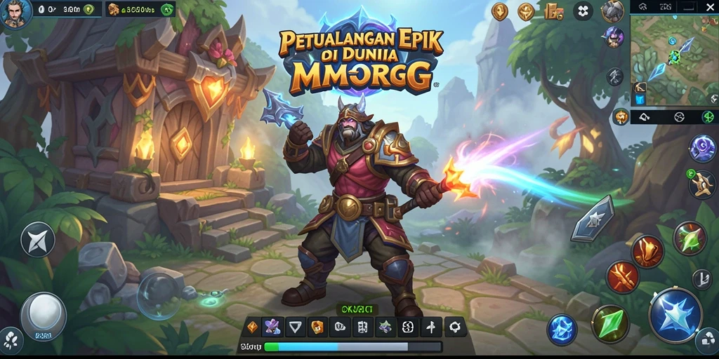 Tampilan gameplay seru dan interaktif dari OKJKT MMORPG.