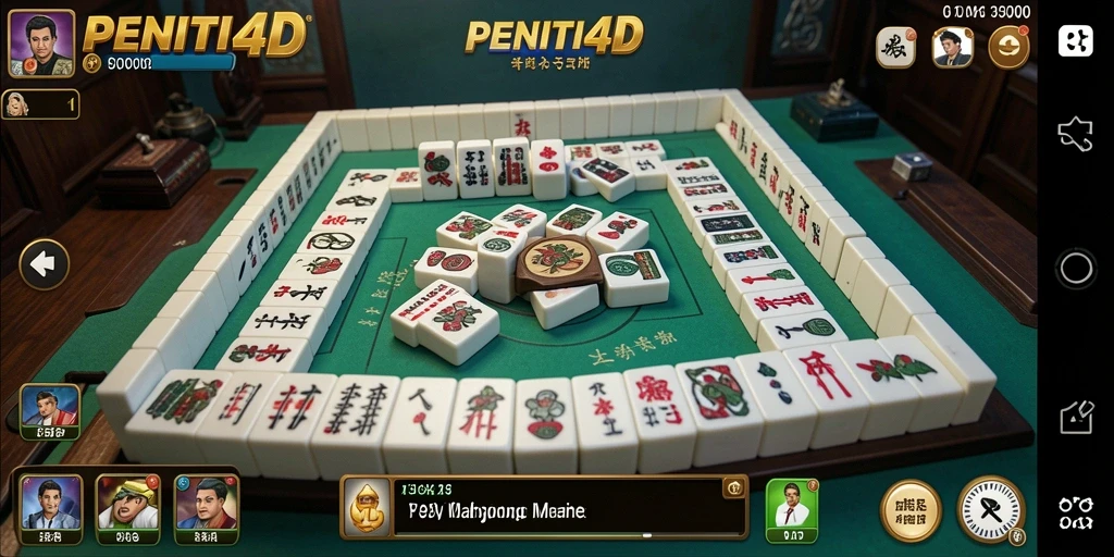 Screenshot gameplay <strong>PENITI4D</strong> menampilkan suasana bermain Mahjong yang seru dan menarik.