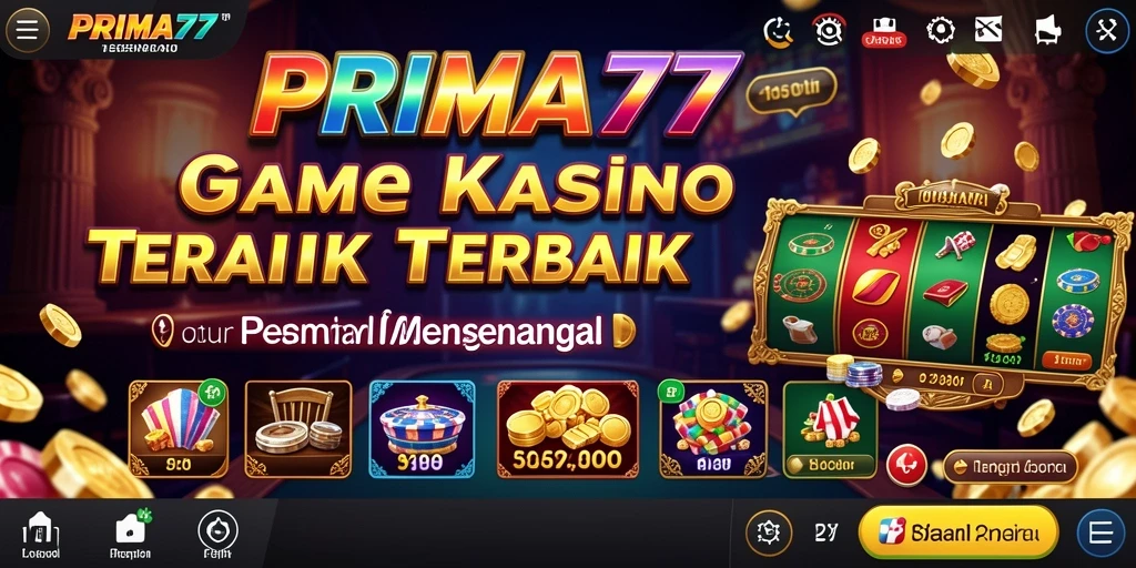 Tampilan seru gameplay Kasino di PRIMA77 yang menawan.