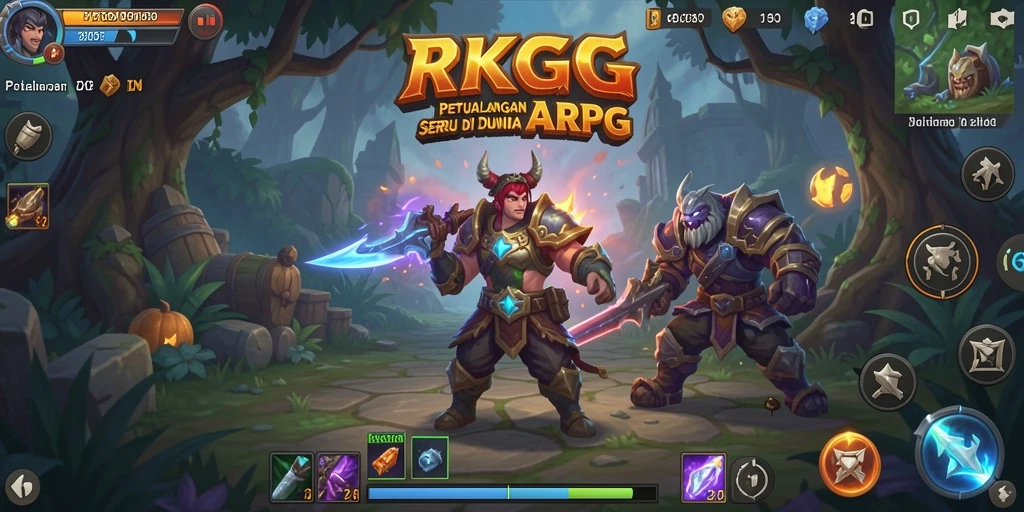 Tampilan gameplay seru dengan aksi pertempuran ARPG.