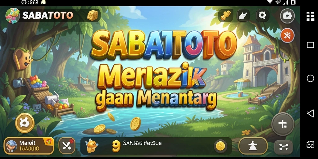 Tampilan game <strong>SABATOTO</strong> yang menarik dan penuh warna.