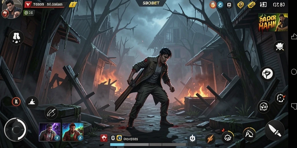 Tampilan gameplay SBOBET yang menegangkan dan atmosfer Horror yang kental.