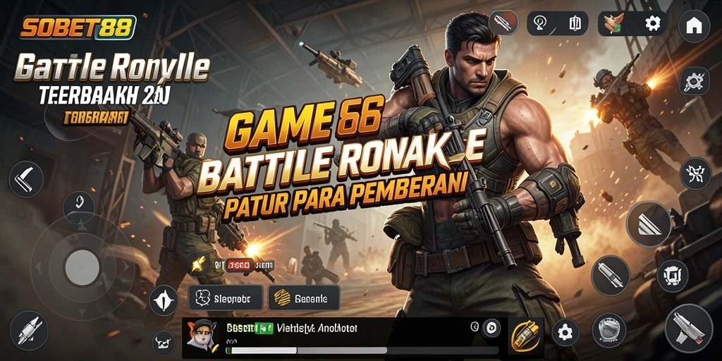 Menampilkan aksi mendebarkan dalam pertempuran Battle Royale.