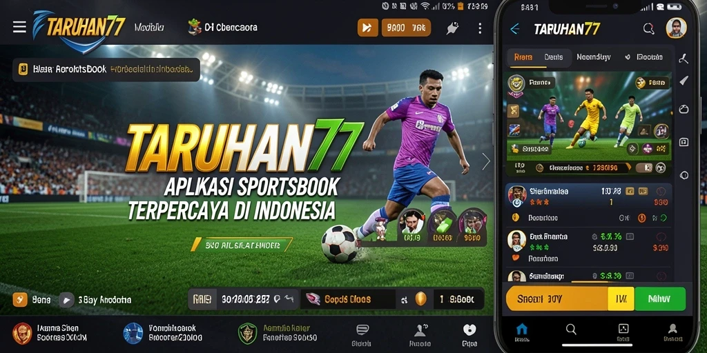 Screenshot gameplay TARUHAN77 menampilkan tampilan taruhan olahraga yang menarik.